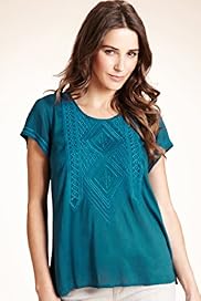 Indigo Collection Embroidered Diamond Top
