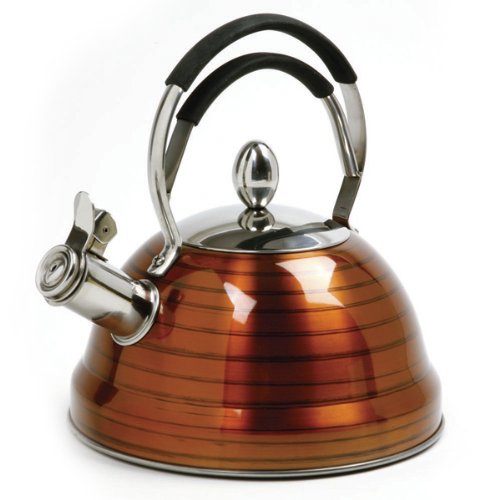 "Norpro 2.6 Quart Whistling Teakettle, Brown" "Norpro 2.6 Quart Whistling Teakettle, Brown"