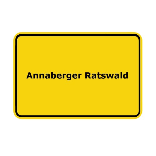Ortsschild Annaberger Ratswald
