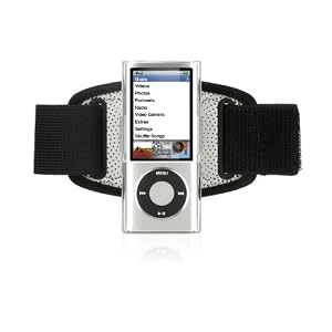 Griffin iClear Armband Case with Clip for iPod nano 5G Black Clear