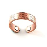 AZTEC STYLE SOLID COPPER MAGNETIC RING FINGER 6MM RINGS NATURAL PAIN THERAPY by Magnet Jewelry Store