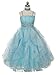 Fashion Plaza Girl's Organza Ruffle Flower Girl Wedding Pageant Dress K0044