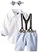 Mud Pie Baby Boys' Suspender Short Set