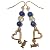 Fluorite Earrings 08 Dangle Lapis Mom Heart Green Blue Gold Mothers Gemstone 2.3