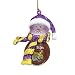 LSU Tigers 2 1/2 Striped Acrylic Basketball Snowman