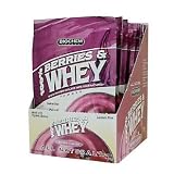 Biochem 100% Berries and Whey Powder, Berry, Single Serving 