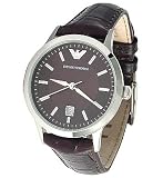 Emporio Armani Quartz, Brown Leather Band Brown Dial - Women's Watch AR2414