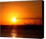 Sunset in Melbourne Canvas Print - Canvas Art