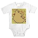 Onesie with Africa, map, Ethiopia, outline, area, geograpy, region, land