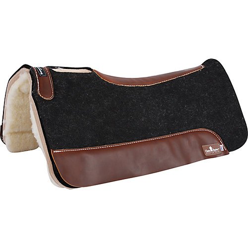 Classic Equine SensorFlex Felt Top Saddle Pad Size31x32x3/4 ColorBlack Sports