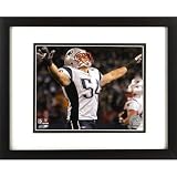 (13x16) Framed New England Patriots Tedy Bruschi Sports Poster Print