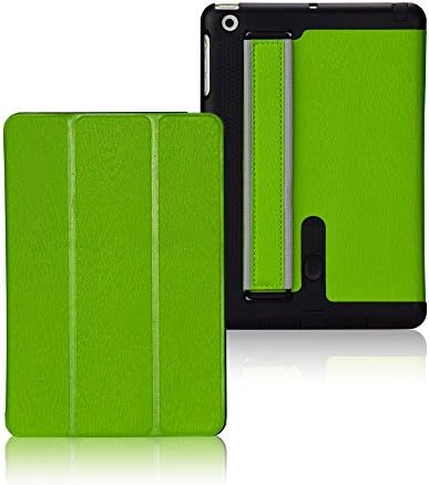 iPad Mini Case Premium PU Leather Magnetic Smart Cover Case w/ Sleep/Wake-up Functions For iPad Mini 1, 2, 3 (green2)