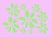 Key Lime Girl's Wall Flower Decal 9 Lg Floral Stickers
