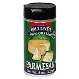 Racconto Grated Parmesan, 8-Ounce Shaker (Pack of 6)