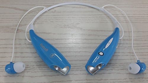 SoundBEATS Universal Hv-800 Wireless Music A2dp Stereo Bluetooth Headset Universal Vibration Neckband Style Headset Earphone Headphone for Cellphones Such As Iphone, Nokia, Htc, Samsung, Lg, Moto, Pc, Ipad, PSP and so on & Enabled Bluetooth (blue, HBS-800)