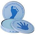 Baby's erster Hand- & Fußabdruck - BLAU - Abdruck für Hand und Fuß - Geschenk für Geburt, Taufe oder Geburtstag
