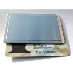 Personalausweis Schutzh�lle | RFID Blocker f�r neuen Personalausweis (nPA, E-Perso, ePerso) | Sch�tzen Sie Ihren Personalausweis | PersoSafe aus Edelstahl, 100% sicher