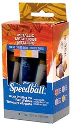 Speedball Metallic Block Printing Ink Set