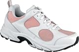 Drew Shoe Women's Flash Athletic Walker,White/Pink,7.5 M US