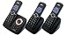 TalkTalk TT2023 Triple DECT Cordless Phone with Answer Machine - Black