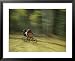 Jim Hall Speeds down Bear Creek Trail on a Bicycle National Geographic Collection Framed Art Poster Print by Bill Hatcher, 31x25