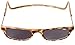CliC Adjustable Front Connect Ready Sunglass Readers, 1.50 Strength, Light Tortoise