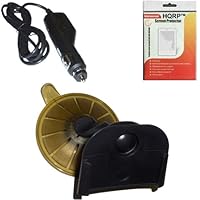 HQRP Car Windshield Cradle Suction Cup Mount / Holder and 12V Car Charger for TomTom One V3 3rd Edition plus HQRP Universal Screen Protector