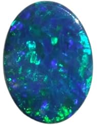 O&G Australia Natural Opal Doublet Gemstone, 6x8mm (0.77cttw)