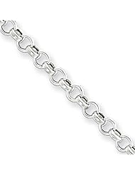 Sterling Silver 3mm Rolo Chain 24 Inches