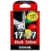 Lexmark 80D2952 17/27 Tintenpatrone schwarz und dreifarbig Standardkapazit�t schwarz:7.4ml,Farbe:9.2ml schwarz:210SS,Farbe:175SS 2er-Pack