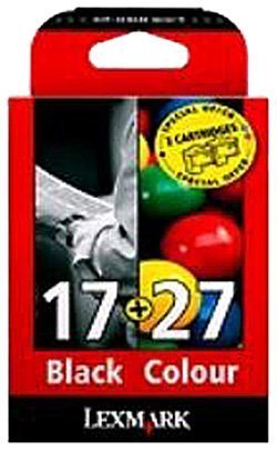 Lexmark No 17 And No 27 Ink Cartridge Black And Colour Combo-pack 7.4ml And 9.2ml