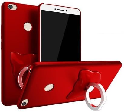 Xiaomi Mi MAX Case Plastic Hard Phone Cover High Quality Super Frosted Shield Shell Cover Hard Cover with "Otulet Free Gift Pack" (Red)