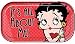 BETTY BOOP INSTANT DIVA MAGNETIC MINI TIN SIGN