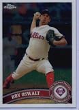 2011 Topps Chrome Baseball Card #125 Roy Oswalt - Philadelphia Phillies&Acirc;&nbsp;- MLB Trading Card in Protective Screwdown Case!