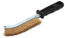 Forney 70516 Wire Scratch Brush, Brass with Plastic Handle, 5-Inch
