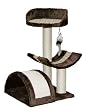 Kerbl 82529 Kratzbaum Safari 38 x 38 x 60 cm dunkelbraun mit borte