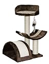 Kerbl 82529 Kratzbaum Safari 38 x 38 x 60 cm dunkelbraun mit borte