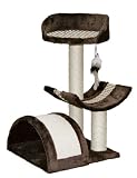 Kerbl 82529 Kratzbaum Safari 38 x 38 x 60 cm dunkelbraun mit borte