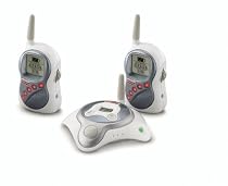 Fisher-Price Private Connection Monitor with Dual Receivers - White and Grey