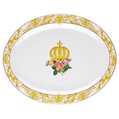 Seltmann Weiden  001.658462 Teller oval 25 cm  Top Life Krone mit Rosen