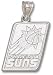 Phoenix Suns Solid Sterling Silver Basketball Logo 1'' Pendant
