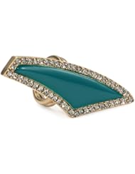 Paige Novick Emerald "Triangles" Pave Detail Ring