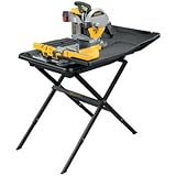 DEWALT D24000S Heavy-Duty 10-inch Wet Tile Saw with Stand