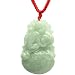 Natural Grade A Jadeite Jade Hand Carved Chinese Zodiac Amulet Pendant Necklace - Monkey