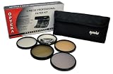 Opteka 82mm High Definition² Professional 5 Piece Filter Kit includes UV, CPL, FL, ND4 and 10x Macro Lens For Canon XF300 and XF305 Camcorders