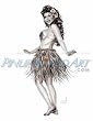 Love Me Lei Me Sketch Giclee' Signed Art Print