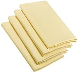 DII Basics Butter Yellow Napkin Set of 4
