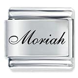 Name Moriah Italian Charms Bracelet Link