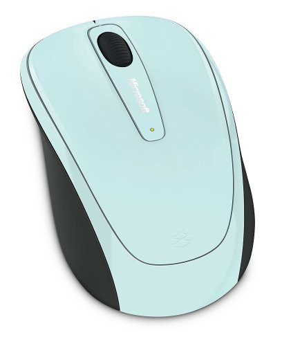 Microsoft Wireless Mobile Mouse 3500 Limited Edition - Aqua Blue Gloss