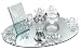 Godinger Rose Crystal 4-Piece Vanity Set